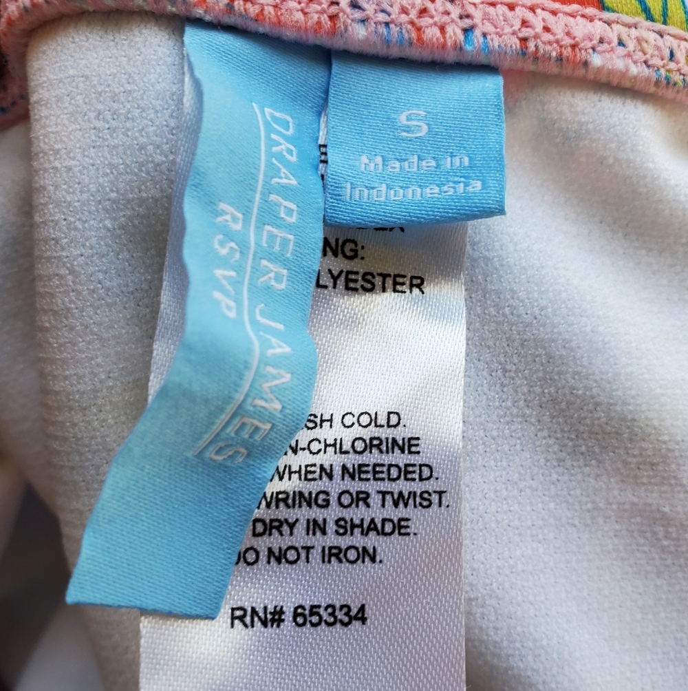 New Womens Draper James RSVP Floral Multicolor One Piece Swimsuit Beach Pool NWT - Picture 6 of 13